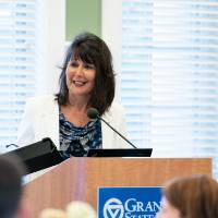 President Philomena V. Mantella presents her remarks